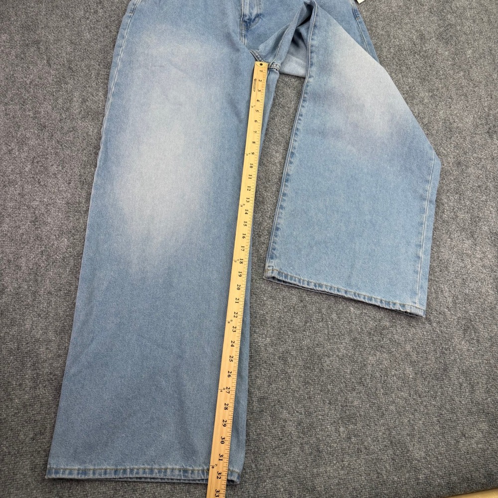PacSun Jeans Mens 36 (Fits 37x32) Extreme Baggy Mid Rise Light Indigo NWT - Picture 10 of 16
